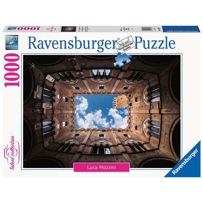Puzzle 1000 Cortile del Podestà Siena della Ravensburger