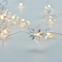  Catena Luminosa con 20 Stelline Acrilico Nano LED a Batteria Prequ