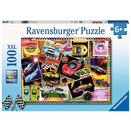 Puzzle 100 Auto da Corsa della Ravensburger