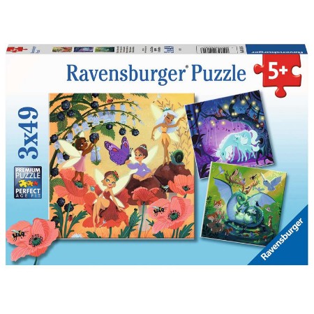 Puzzle 3X49 Creature Fantastiche della Ravensburger 