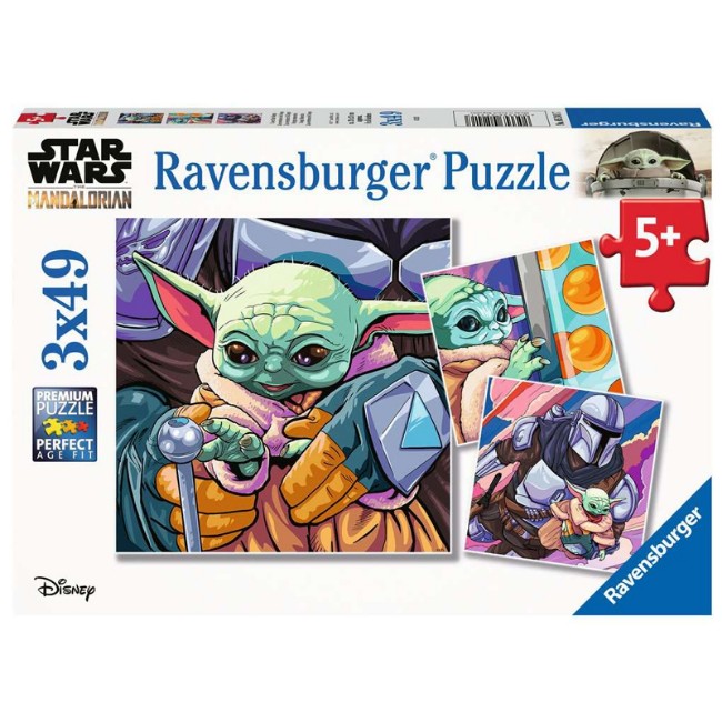 Puzzle 3X49 The Mandalorian Baby Yoda della Ravensburger