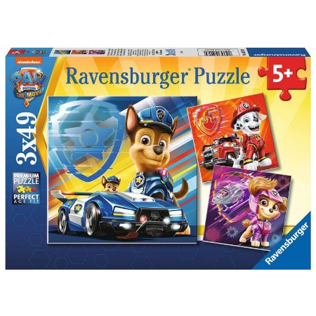 Puzzle 3X49 Paw Patrol Movie della Ravensburger 