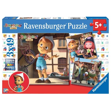 Puzzle 3X49 Pinocchio della Ravensburger 
