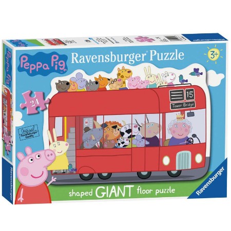 Puzzle 24 Pezzi Pavimento Peppa Pig della Ravensburger