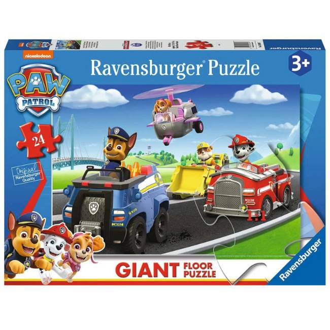 Puzzle 24 Pezzi Pavimento Paw Patrol della Ravensburger