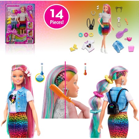 Barbie Capelli Multicolor della Mattel