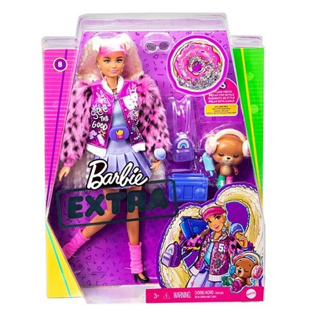 Barbie Extra Bionda con Visiera Rosa della Mattel