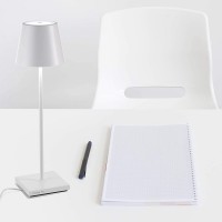 Poldina Pro Lampada da Tavolo Zafferano Bianca
