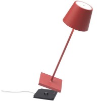 Lampada da Tavolo Poldina Zafferano Rossa