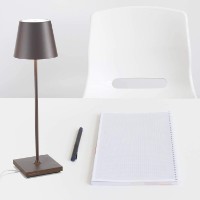 Lampada da Tavolo Poldina Zafferano Corten
