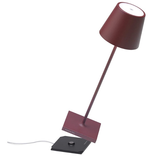 Lampada da Tavolo Poldina Zafferano Bordeaux