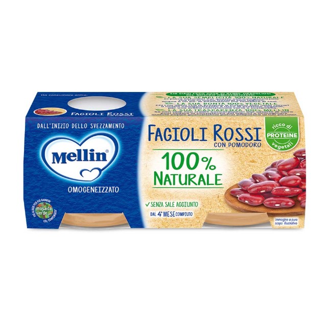 Omogeneizzato Fagioli Rossi con Pomodoro 2x80g
