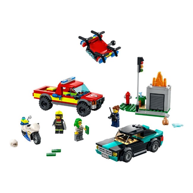 LEGO City Soccorso Antincendio e Inseguimento della Polizia 60319