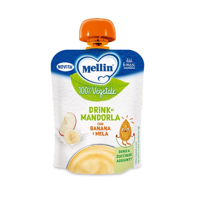 Pouch 100% Vegetale Mandorla, Mela e Banana 90g