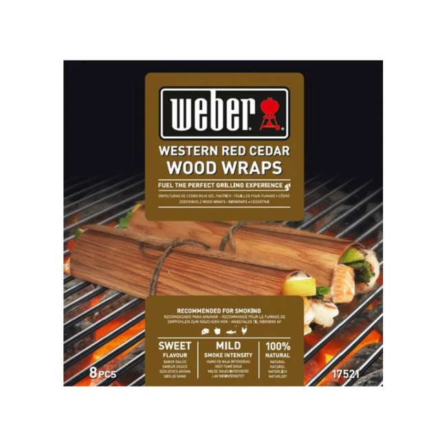 8 Wraps per Affumicatura Cedro Rosso del Pacifico 