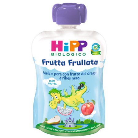 Frutta Frullata Dragone Pera Mela e Ribes Nero  90gr HiPP