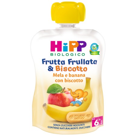 Frutta Frullata Bio Mela Banana e Biscotto  90gr HiPP