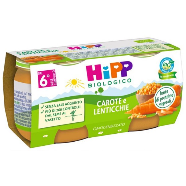 Omogeneizzato Bio Carote e Lenticchie HiPP