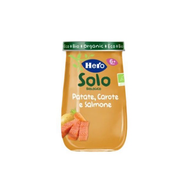 Omogeneizzato Baby Patate Carote e Salmone 190g Hero Solo