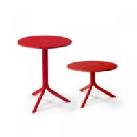 Tavolo da giardino in resina Step di Nardi Rosso