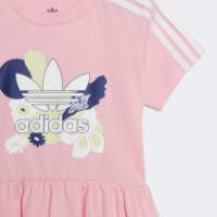 Completo Flower Print Dress and Tights Adidas