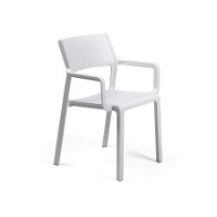 Sedia con braccioli Trill Armchair Bianco di Nardi 