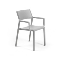 Sedia con braccioli Trill Armchair Grigio di Nardi 