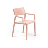 Sedia con braccioli Trill Armchair Rosa Bouquet di Nardi 
