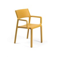 Sedia con braccioli Trill Armchair Senape di Nardi 