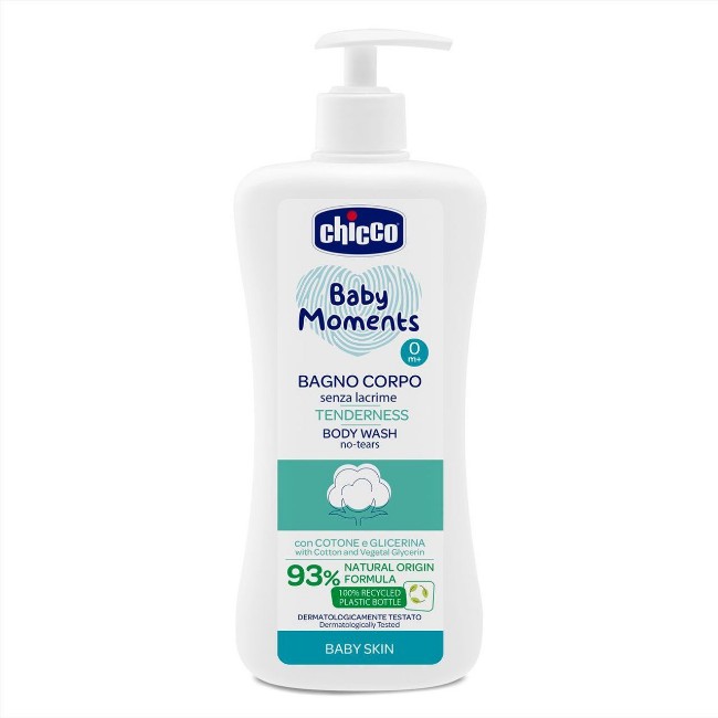Chicco Bagno Corpo Tenderness con Glicerina Vegetale - Formula Senza Lacrime 500ml di Chicco