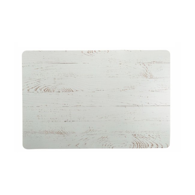 Tovaglietta Double Face Wood Effetto Legno Bianco Villa d'Este