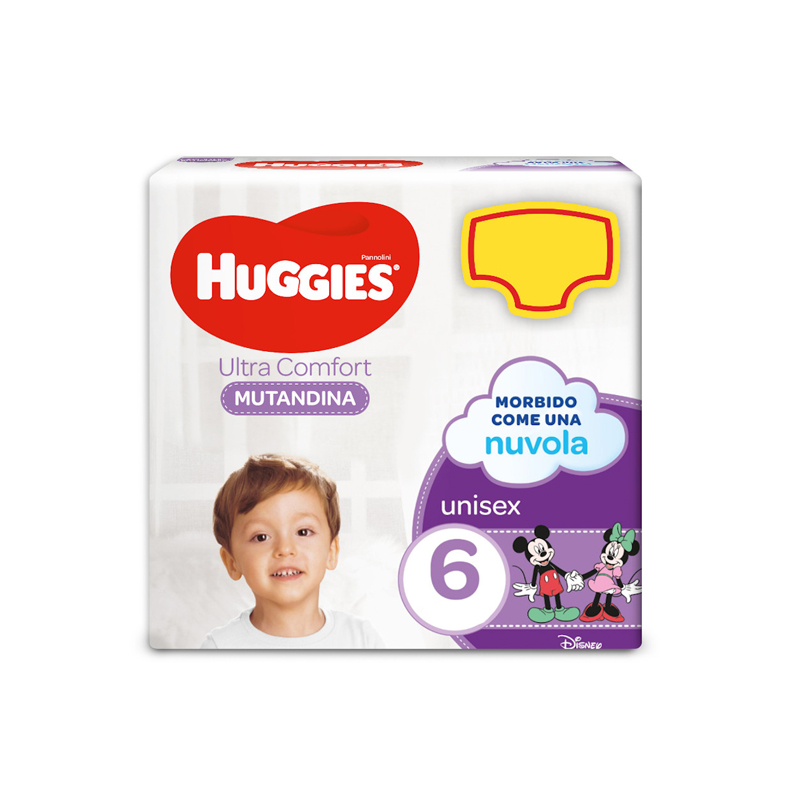 Huggies Ultra Comfort Pannolini Taglia 6 – 88 Pezzi, Anti-Mucchio E Libertà Di Movimento Per Bambini Attivi