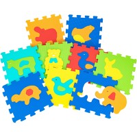 Mattonelle Puzzle Animali 9 Pezzi 32 x 32 cm della Globo