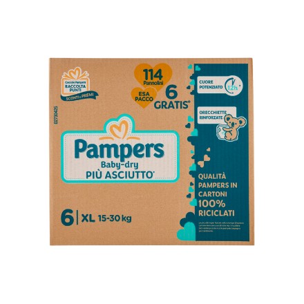 Pannolini Pampers XL Esapack 114 pezzi