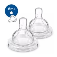 2 Tettarelle Classic per Liquidi Densi - Fessura a Y Philips Avent