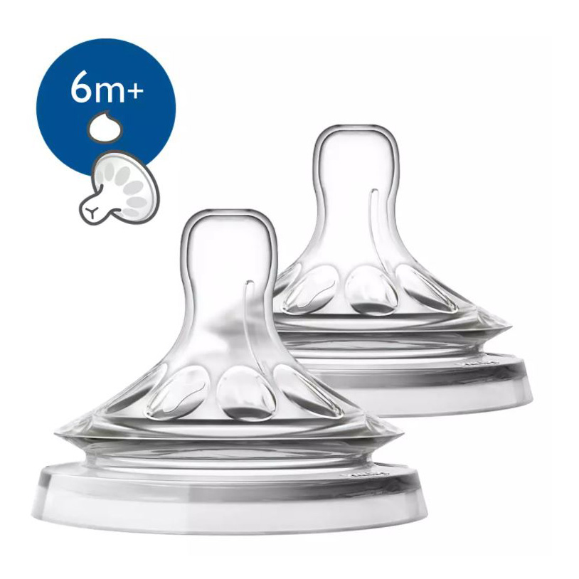 Avent Natural Response Tettarelle in silicone per liquidi densi, flusso