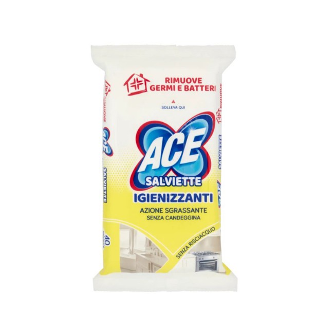 Salviette Igienizzanti Sgrassanti 40 pezzi Ace