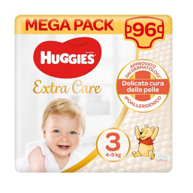 Pannolini Extra Care 3 Mega Pack - 96 pezzi 