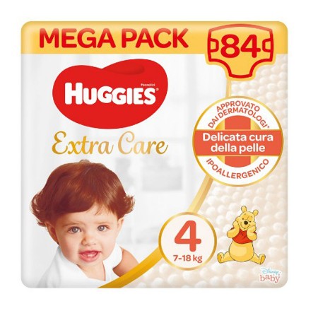 Pannolini Extra Care 4 Mega Pack - 84 pezzi 