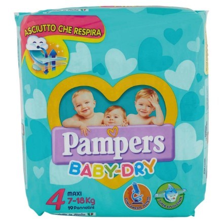 Pannolini Baby Dry Maxi 4 - Pentapack 132 pezzi