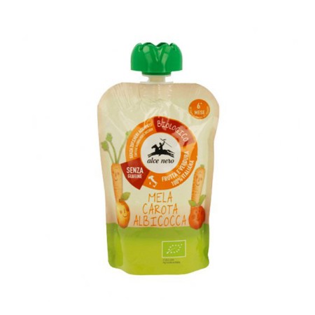 Purea di Mela Carota e Albicocca bio Alce Nero