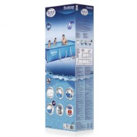 Bestway Piscina Rettangolare Steel Pro 56411 - 300x201x66cm con Filtro a Cartuccia