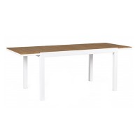 tavolo allungabile elias alluminio polywood 140-200 cm bianco bizzotto