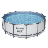 Bestway Piscina Rotonda Steel Pro MAX 5612X - 427x122cm con Filtro a Cartuccia