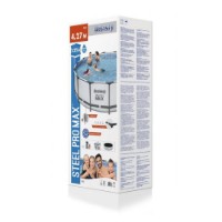 Bestway Piscina Rotonda Steel Pro MAX 5612X - 427x122cm con Filtro a Cartuccia