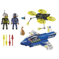 Jet della Polizia e Drone di Playmobil