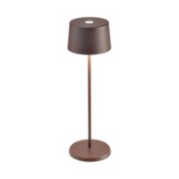 Olivia Pro Lampada da Tavolo Corten Zafferano