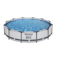 Bestway Piscina Rotonda Steel Pro MAX 56416 - 366x76cm con Filtro a Cartuccia