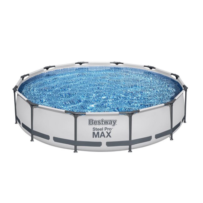 Bestway Piscina Rotonda Steel Pro MAX 56416 - 366x76cm con Filtro a Cartuccia