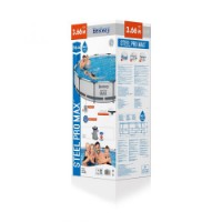 Bestway Piscina Rotonda Steel Pro MAX 56416 - 366x76cm con Filtro a Cartuccia